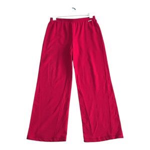 St. John Collection Red Track Pants Wide Leg Size M